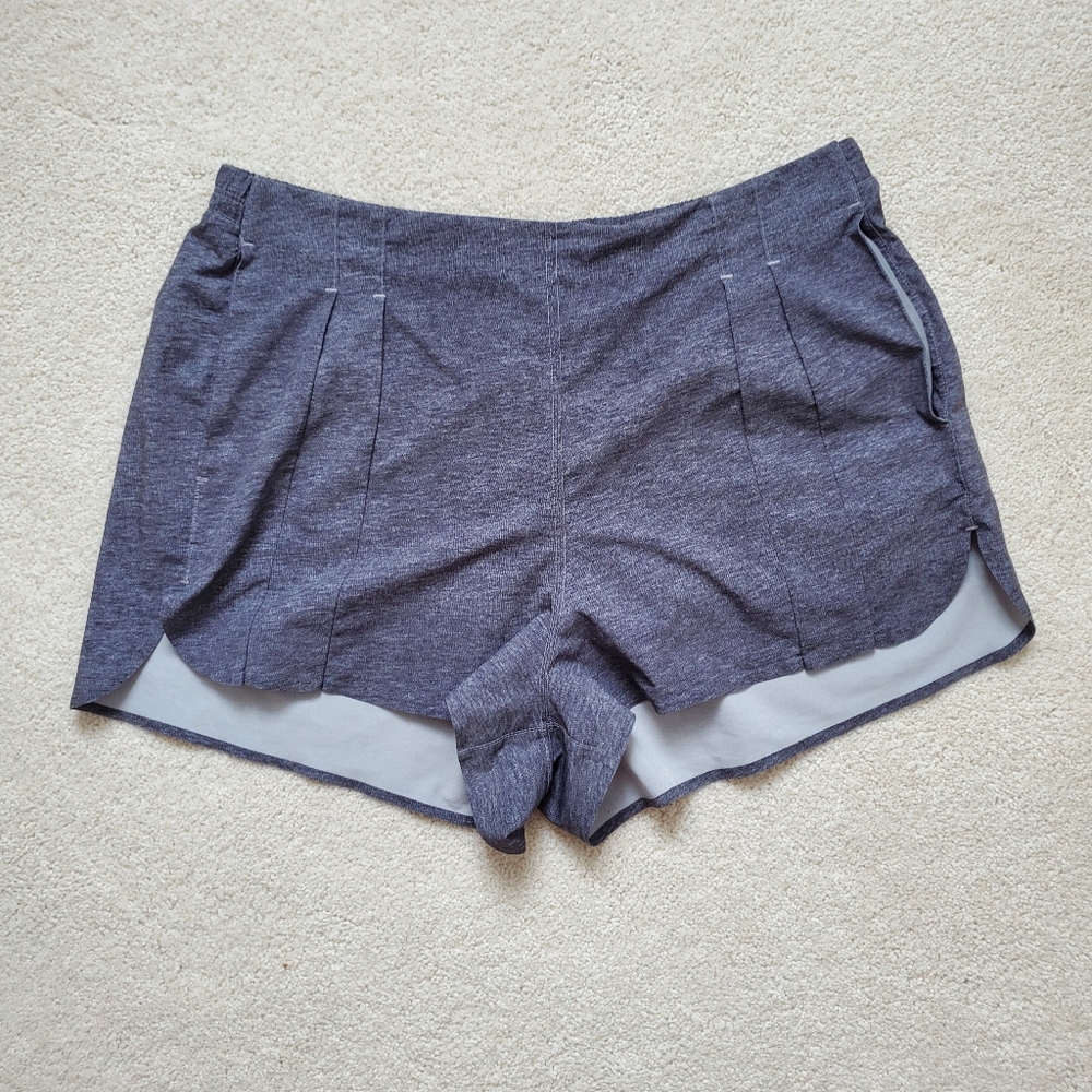 Lululemon &Go Endeavor Shorts in Heathered Gray sz8